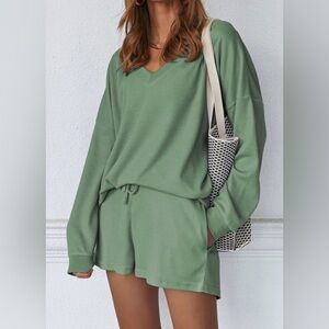 Women's Green Lounge Set